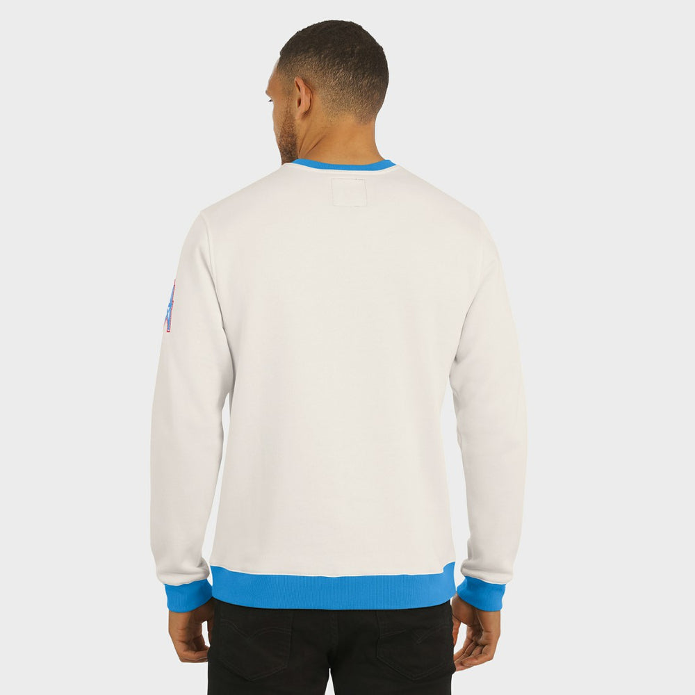 Tennessee Titans Darius Rucker Collection Colorblock Pullover Sweatshirt - Cream for sale