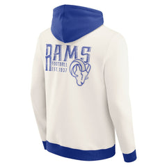 Los Angeles Rams Darius Rucker Collection Distressed Graphics Full-Zip Hoodie - Cream discount
