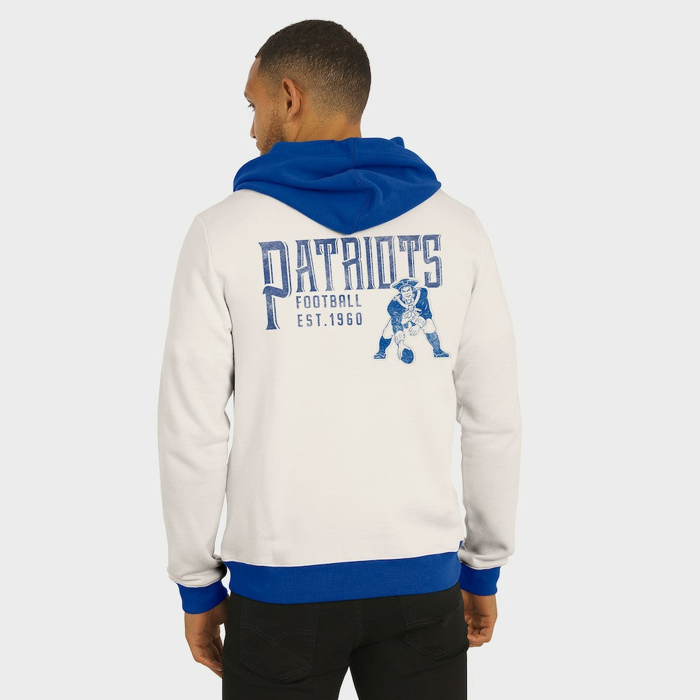 New England Patriots Darius Rucker Collection Distressed Graphics Full-Zip Hoodie - Cream sale
