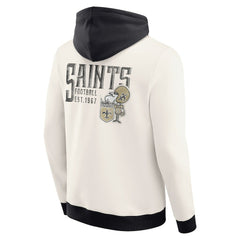 New Orleans Saints Darius Rucker Collection Distressed Graphics Full-Zip Hoodie - Cream for sale
