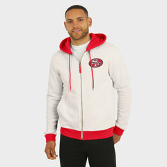 San Francisco 49ers Darius Rucker Collection Distressed Graphics Full-Zip Hoodie - Cream for sale