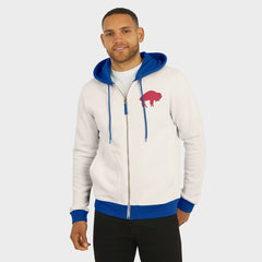 Buffalo Bills Darius Rucker Collection Distressed Graphics Full-Zip Hoodie - Cream for sale