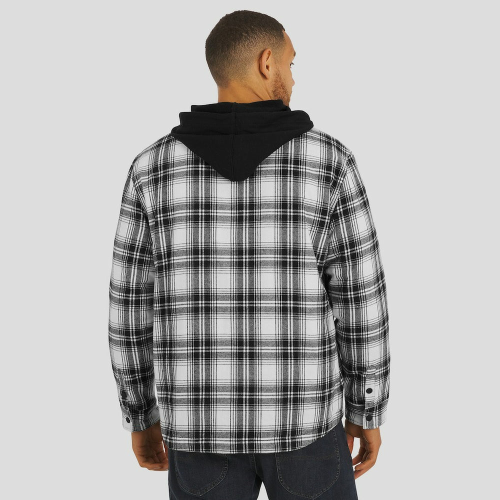 Buffalo Bills NFL x Darius Rucker Collection Plaid Flannel Quilted Full-Snap Hooded Shacket - Black for sale