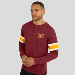 Washington Commanders Darius Rucker Collection Waffle-Knit Raglan Long Sleeve Henley T-Shirt - Burgundy cheap