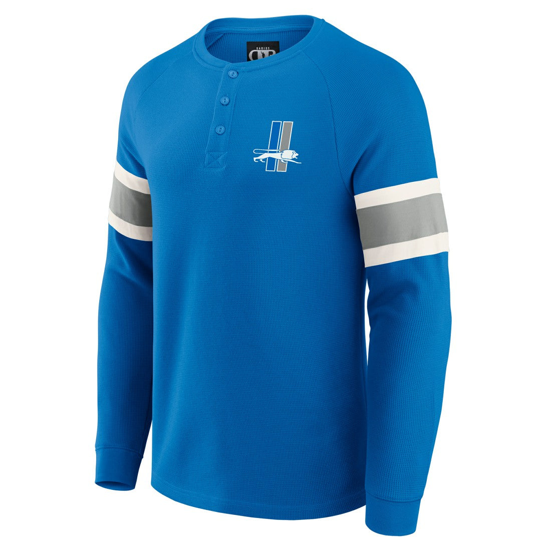 Detroit Lions Darius Rucker Collection Waffle-Knit Raglan Long Sleeve Henley T-Shirt - Blue online