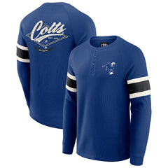 Indianapolis Colts Darius Rucker Collection Waffle-Knit Raglan Long Sleeve Henley T-Shirt - Royal online