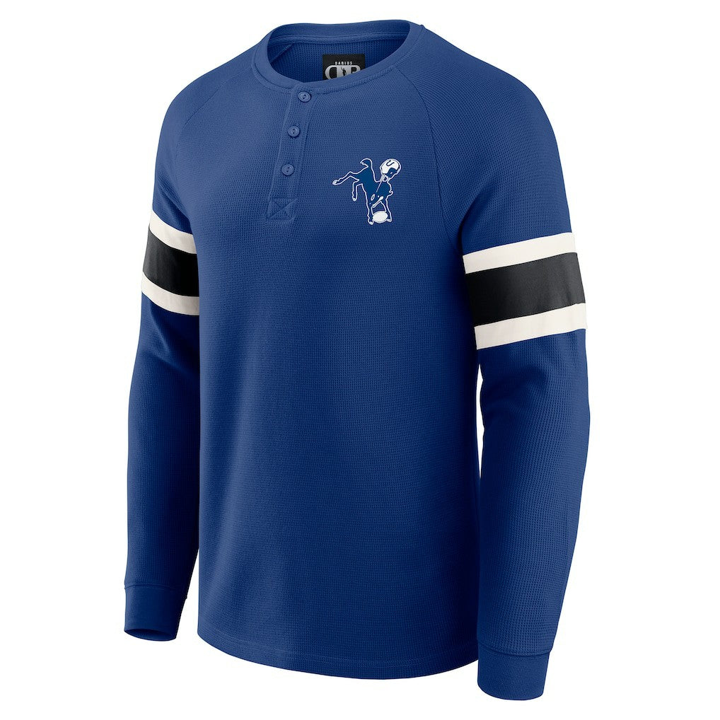 Indianapolis Colts Darius Rucker Collection Waffle-Knit Raglan Long Sleeve Henley T-Shirt - Royal online