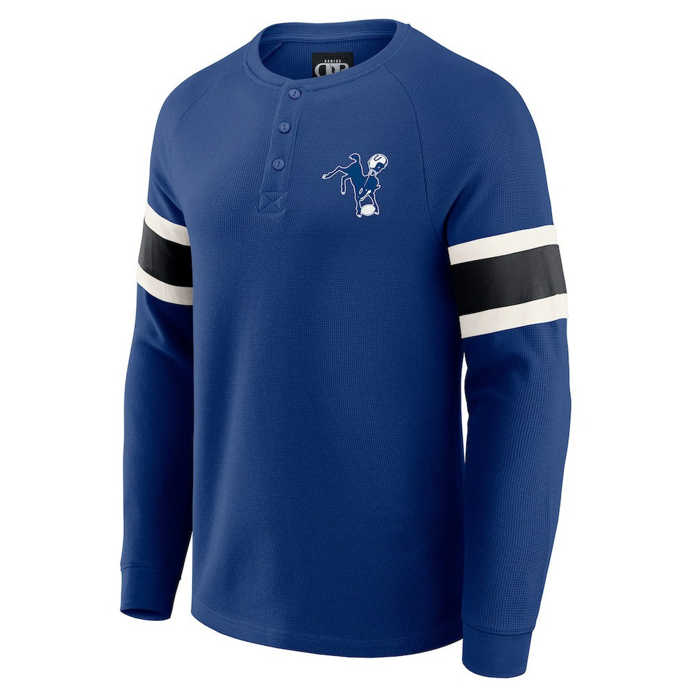 Indianapolis Colts Darius Rucker Collection Waffle-Knit Raglan Long Sleeve Henley T-Shirt - Royal online