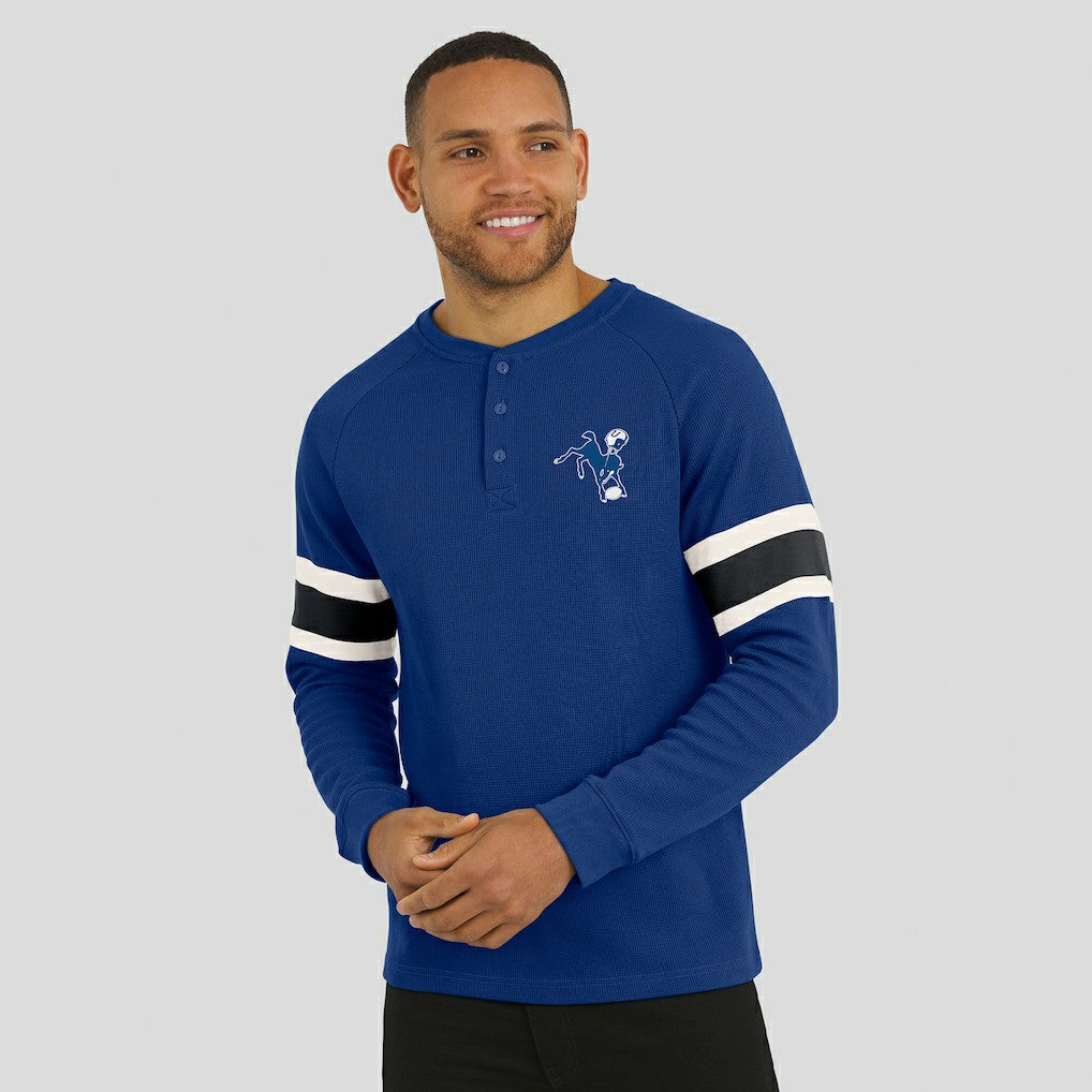 Indianapolis Colts Darius Rucker Collection Waffle-Knit Raglan Long Sleeve Henley T-Shirt - Royal online