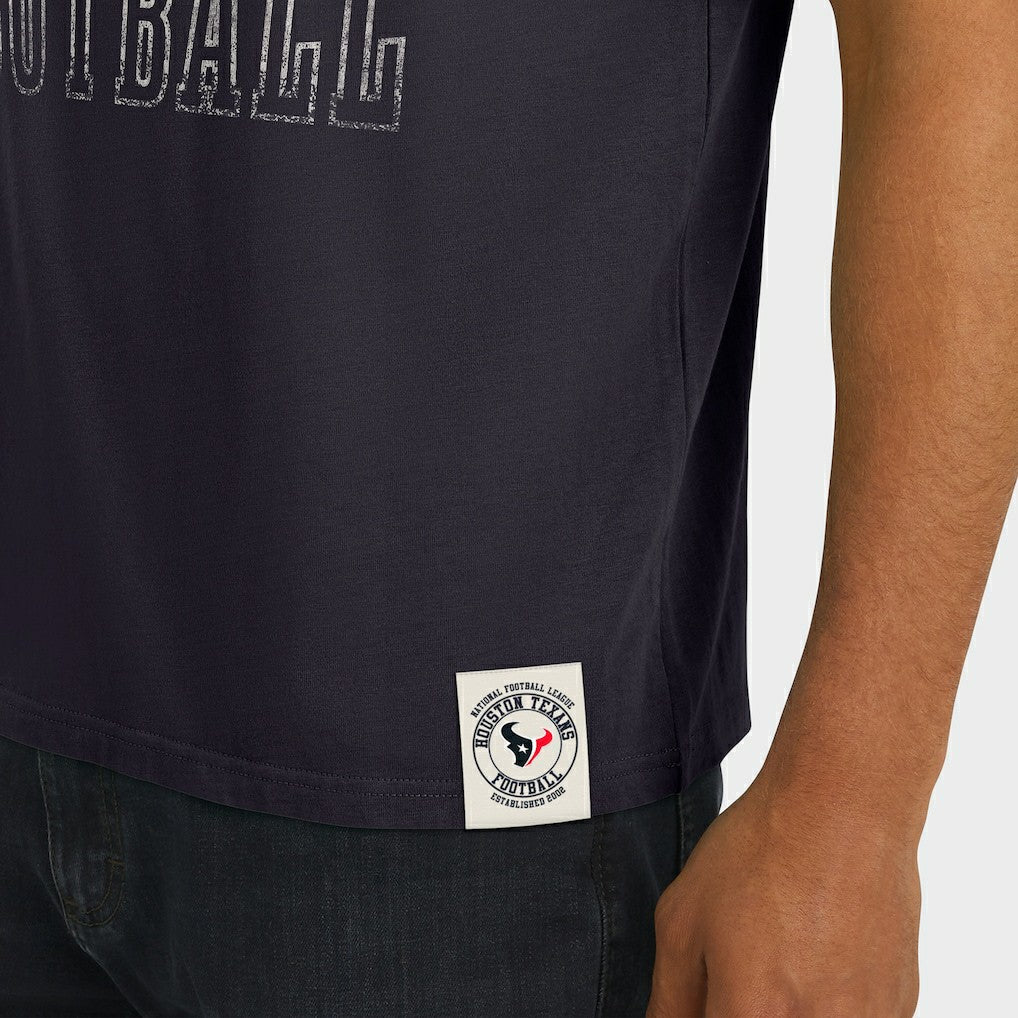Houston Texans Darius Rucker Collection Football Stripe Sleeve T-Shirt - Navy cheap