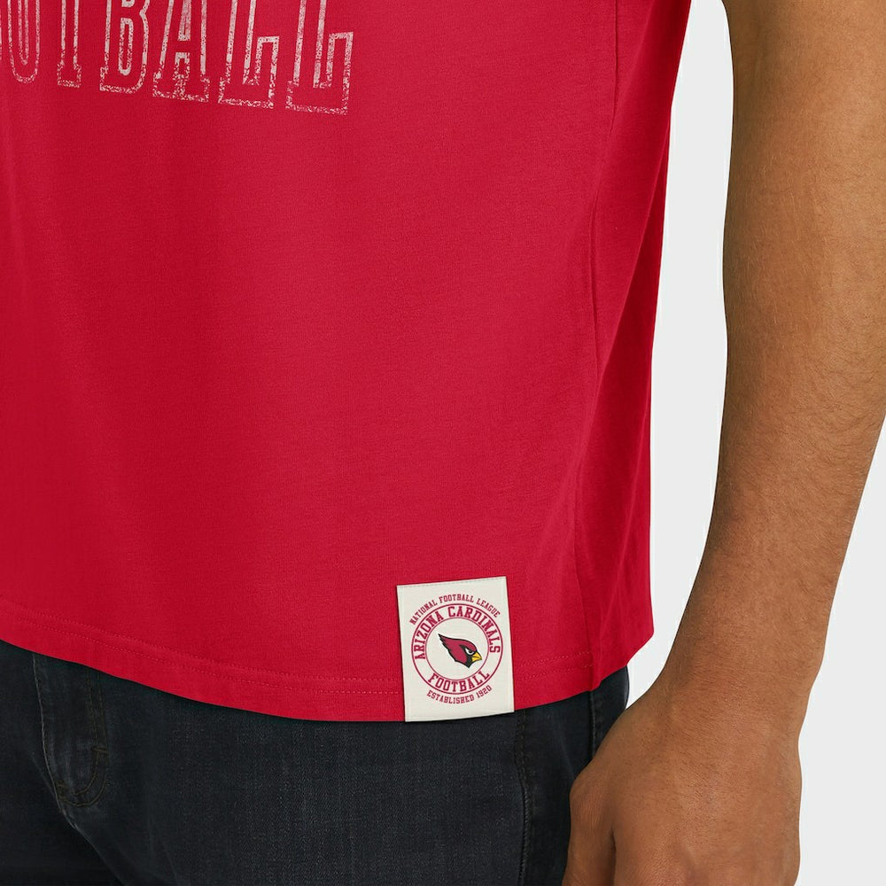 Arizona Cardinals Darius Rucker Collection Football Stripe Sleeve T-Shirt - Cardinal on sale