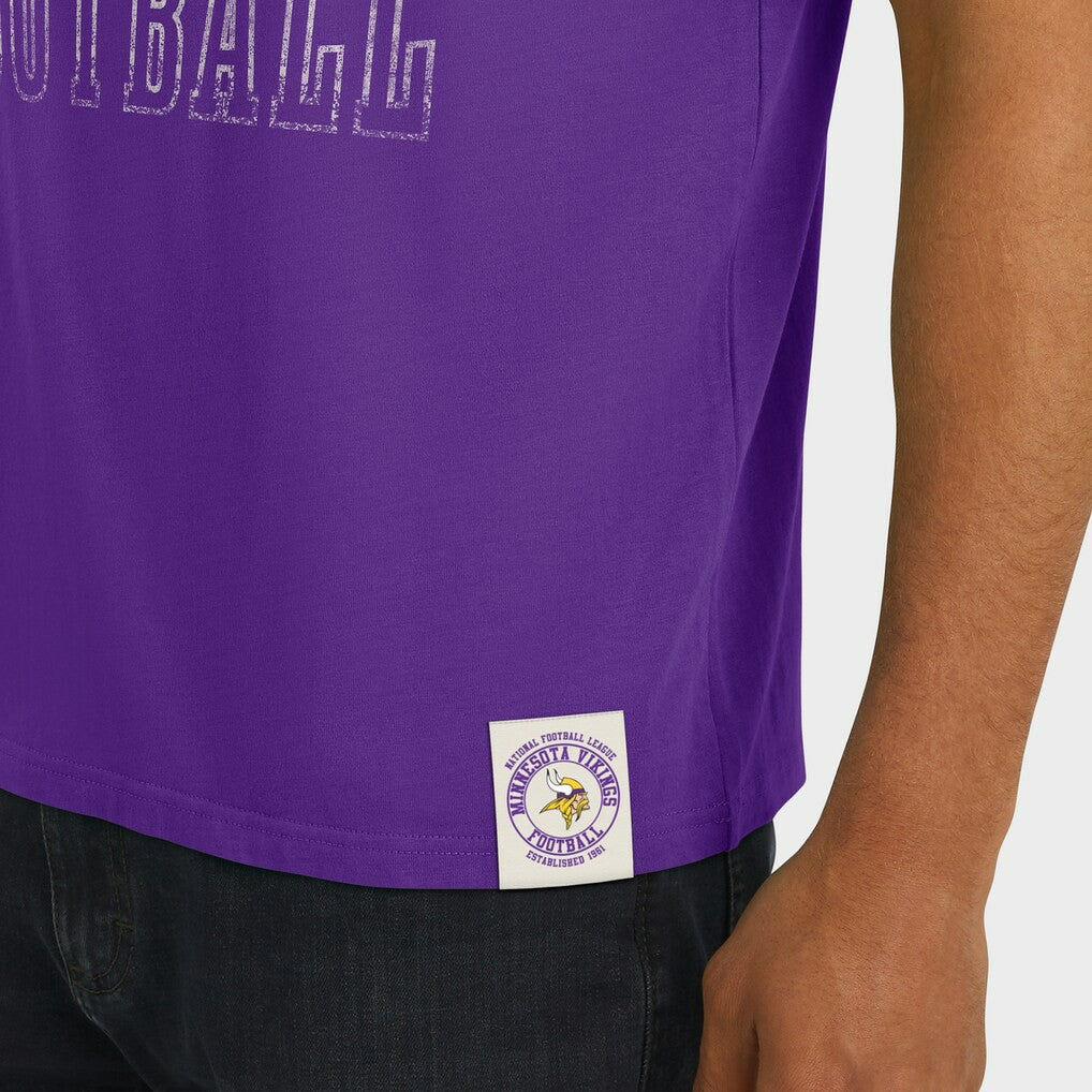 Minnesota Vikings Darius Rucker Collection Football Stripe Sleeve T-Shirt - Purple on sale