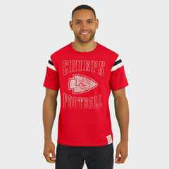 Kansas City Chiefs Darius Rucker Collection Football Stripe Sleeve T-Shirt - Red online