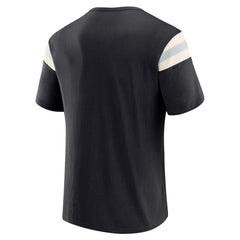 Las Vegas Raiders Darius Rucker Collection Football Stripe Sleeve T-Shirt - Black sale