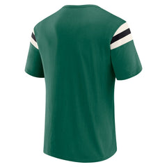 New York Jets Darius Rucker Collection Football Stripe Sleeve T-Shirt - Green for sale