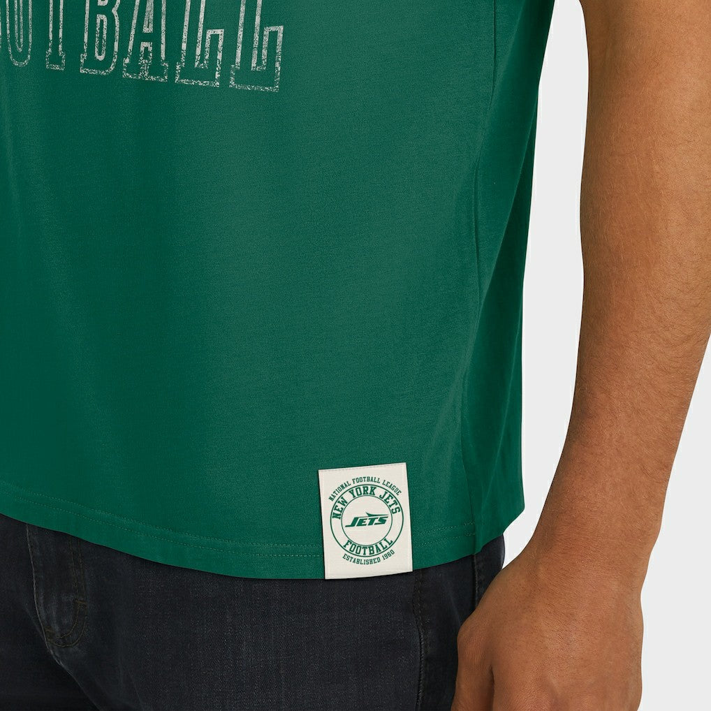 New York Jets Darius Rucker Collection Football Stripe Sleeve T-Shirt - Green for sale