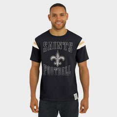 New Orleans Saints Darius Rucker Collection Football Stripe Sleeve T-Shirt - Black outlet