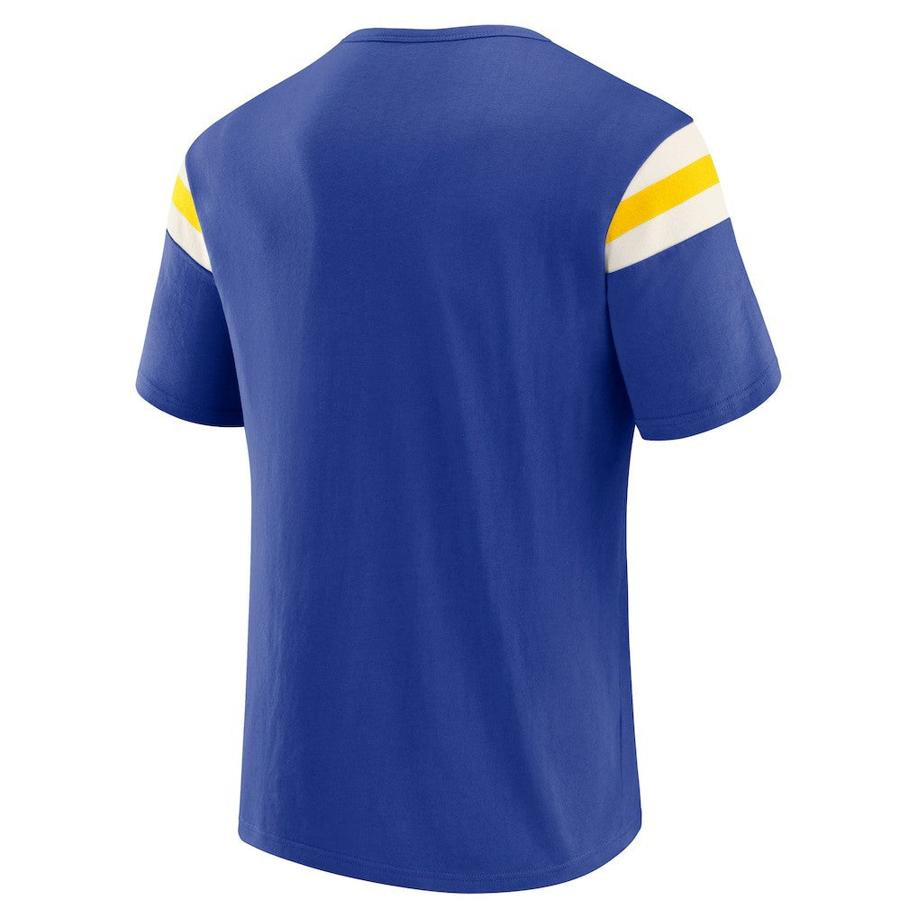 Los Angeles Rams Darius Rucker Collection Football Stripe Sleeve T-Shirt - Royal online