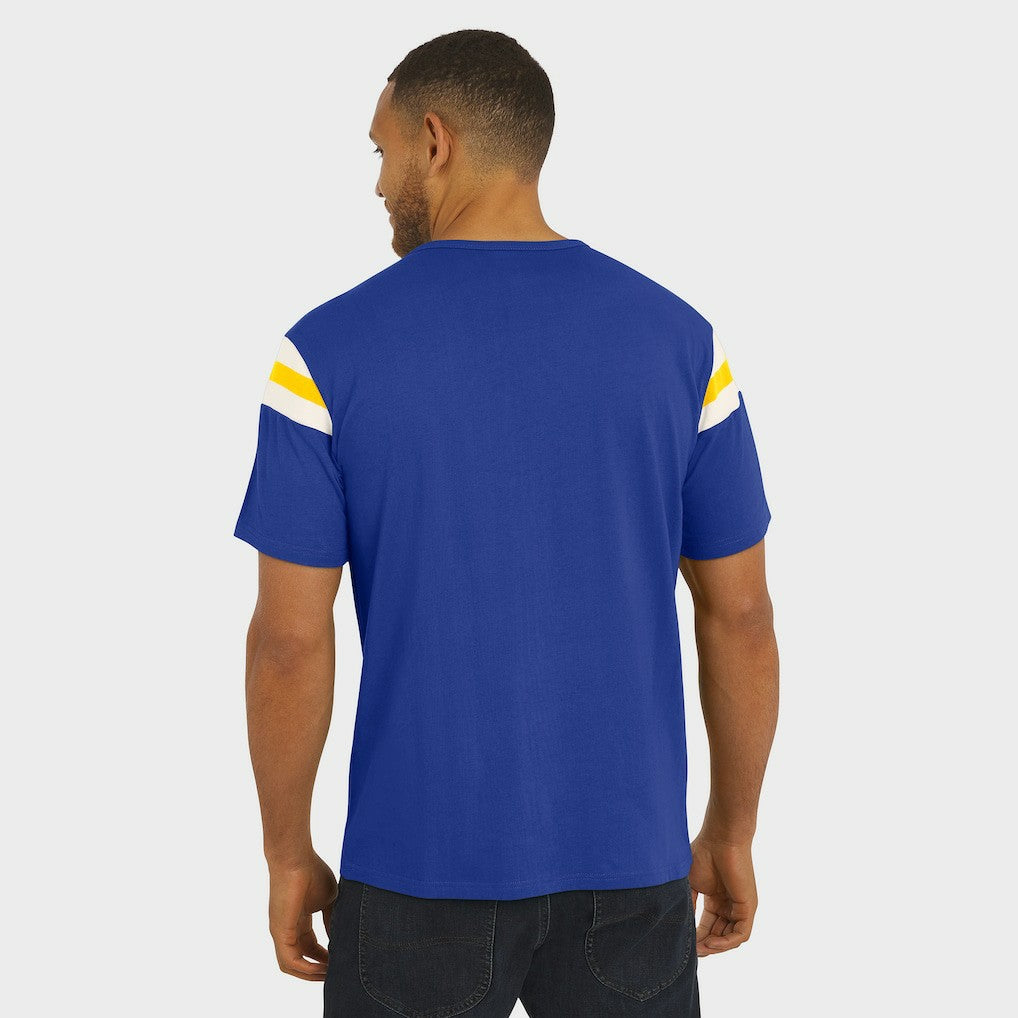 Los Angeles Rams Darius Rucker Collection Football Stripe Sleeve T-Shirt - Royal online