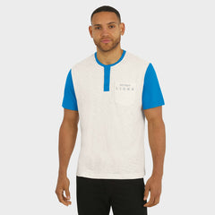 Detroit Lions Darius Rucker Collection Henley Colorblock Slub Pocket T-Shirt - Cream online