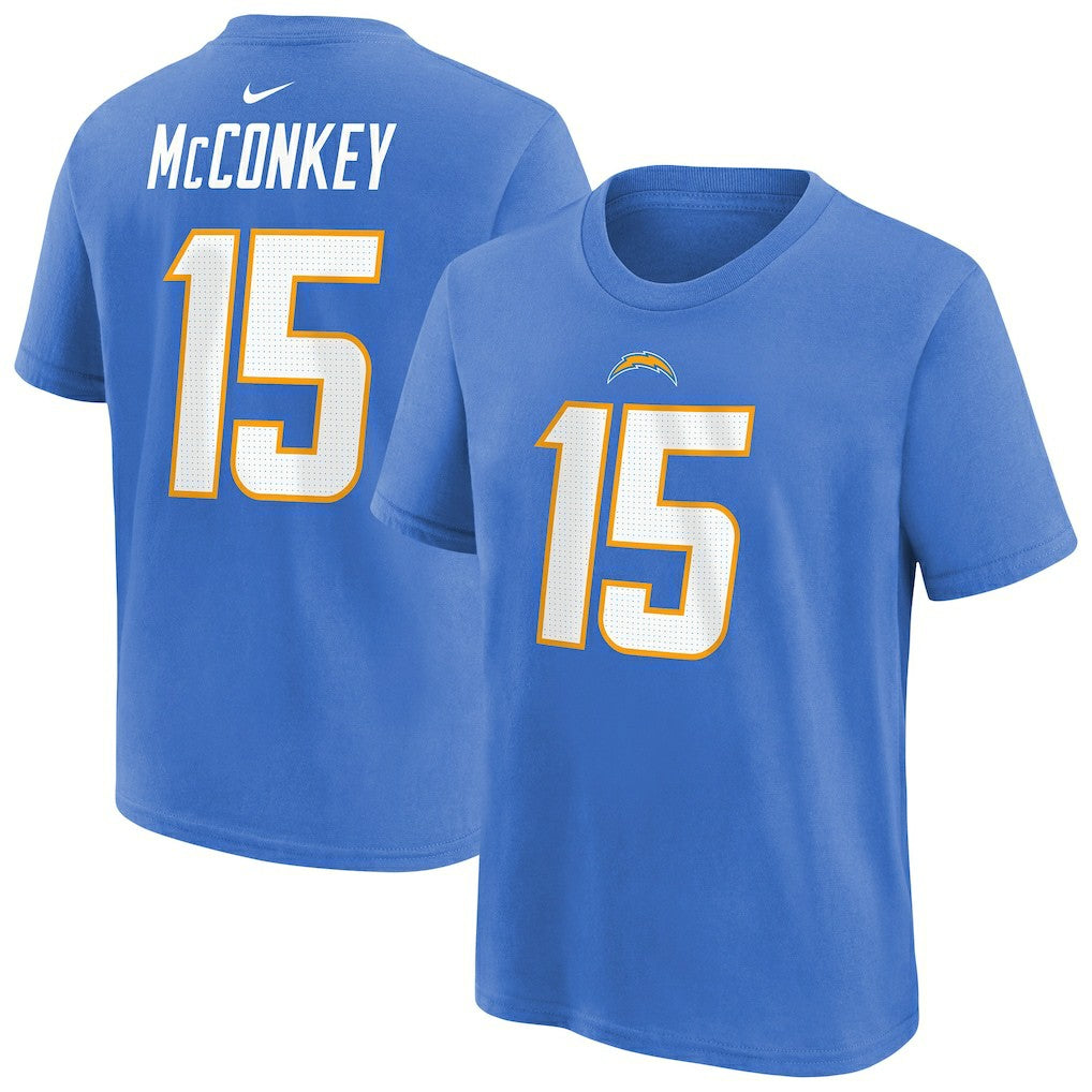 Ladd McConkey Los Angeles Chargers Youth Player Name & Number T-Shirt - Powder Blue | Nike outlet
