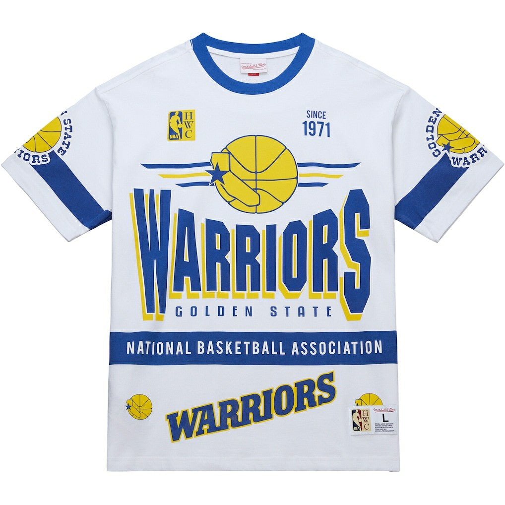 Golden State Warriors Unisex Hardwood Classics Vintage Team Origins Premium T-Shirt sale - White | Mitchell & Ness online