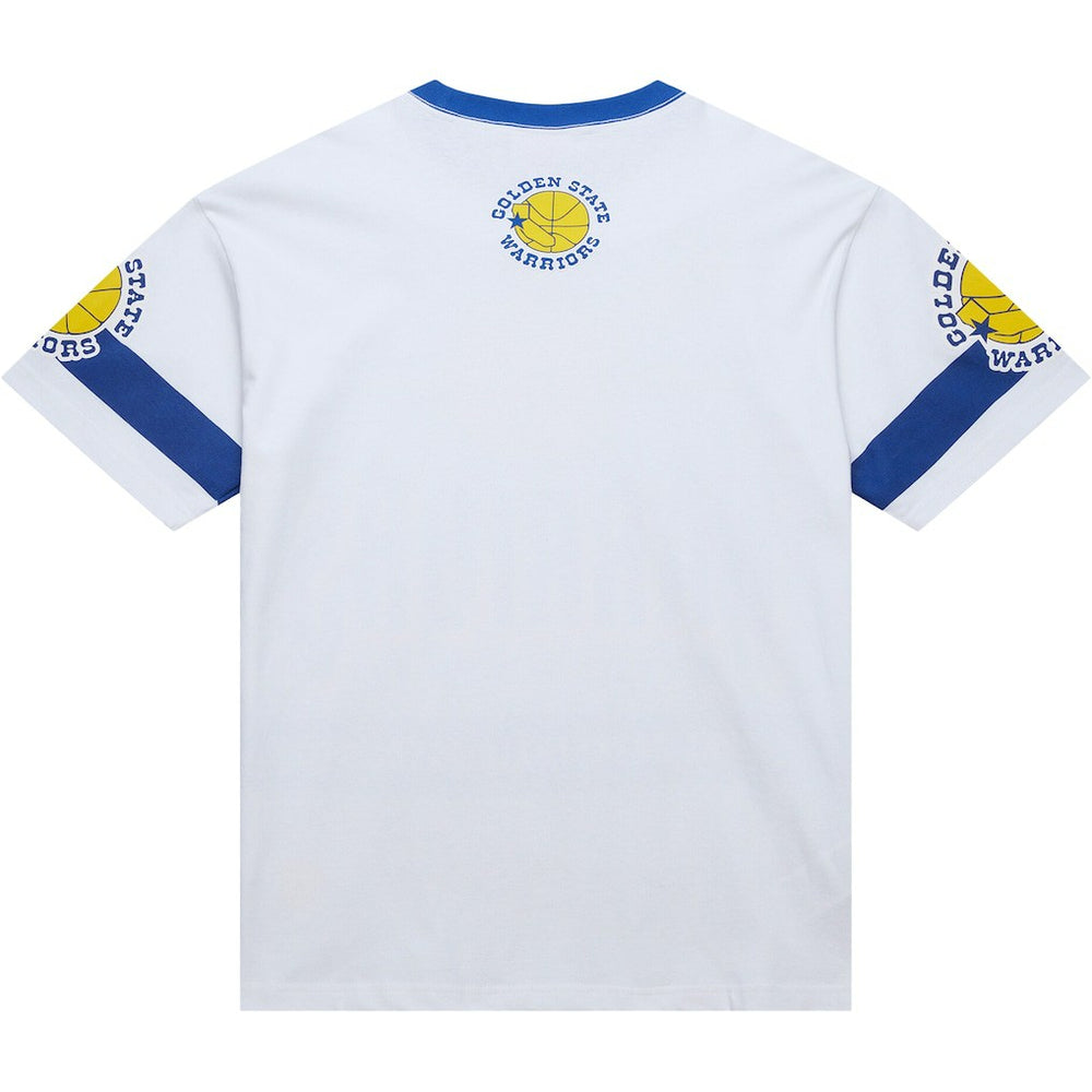 Golden State Warriors Unisex Hardwood Classics Vintage Team Origins Premium T-Shirt sale - White | Mitchell & Ness online
