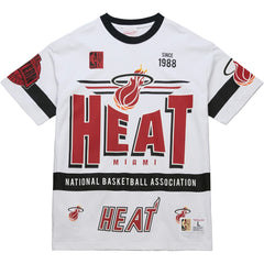 Miami Heat Unisex Hardwood Classics Vintage Team Origins Premium T-Shirt - White | Mitchell & Ness discount