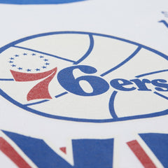 Philadelphia 76ers Unisex Hardwood Classics Vintage Team Origins Premium T-Shirt - White | Mitchell & Ness sale