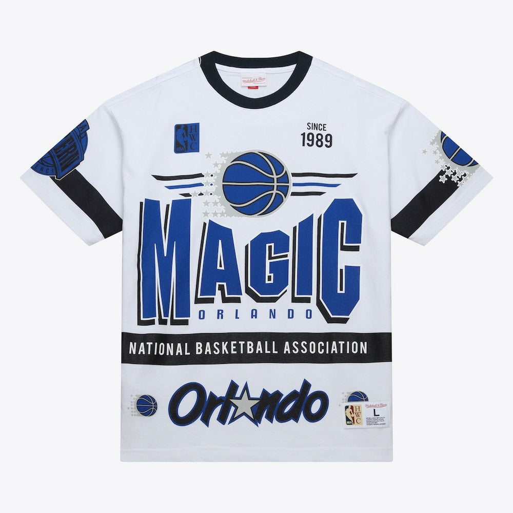 Orlando Magic Unisex Hardwood Classics Vintage Team Origins Premium T-Shirt - White | Mitchell & Ness on sale