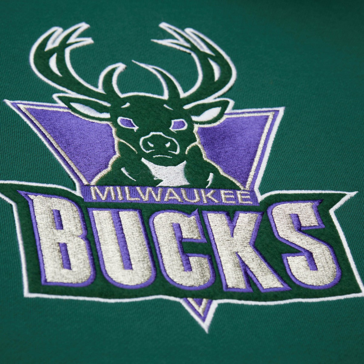 Milwaukee Bucks Hardwood Classics Team Origins Fleece Pullover Hoodie - Hunter Green | Mitchell & Ness on sale