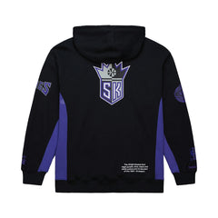 Sacramento Kings Hardwood Classics Team Origins Fleece Pullover Hoodie - Black | Mitchell & Ness shop