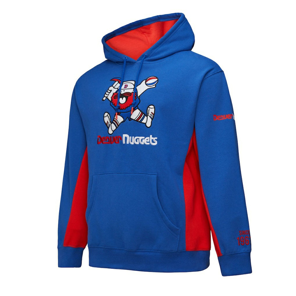 Denver Nuggets Hardwood Classics Team Origins Fleece Pullover Hoodie sale - Royal | Mitchell & Ness discount