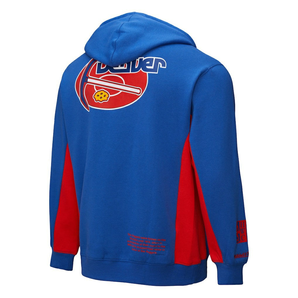 Denver Nuggets Hardwood Classics Team Origins Fleece Pullover Hoodie sale - Royal | Mitchell & Ness discount