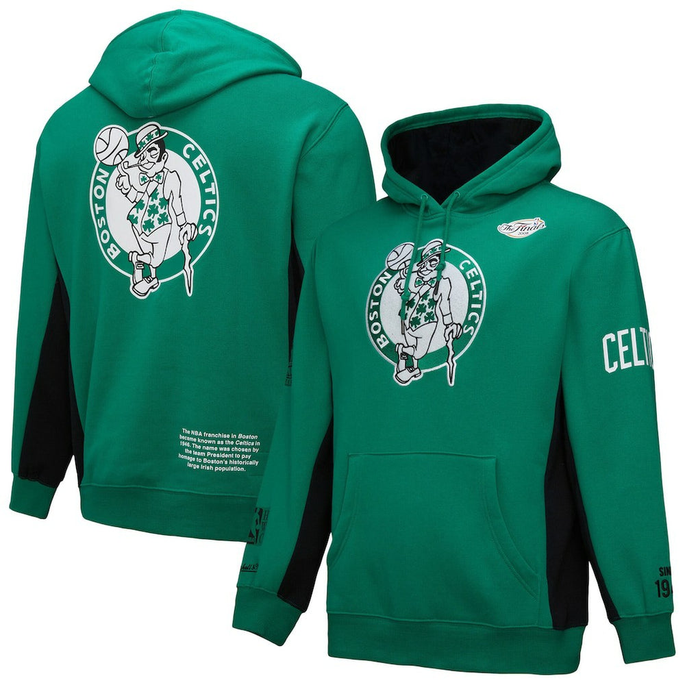 Boston Celtics Hardwood Classics Team Origins Fleece Pullover Hoodie - Kelly Green | Mitchell & Ness outlet