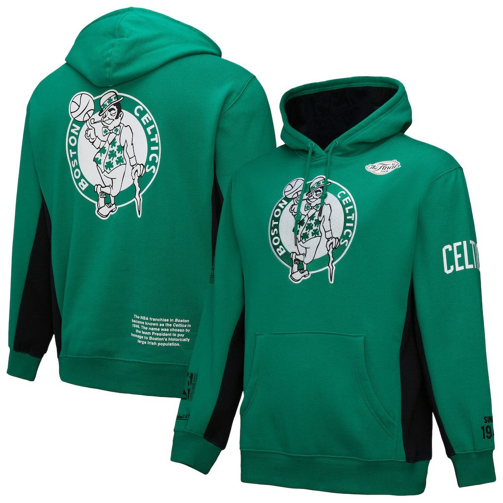 Boston Celtics Hardwood Classics Team Origins Fleece Pullover Hoodie - Kelly Green | Mitchell & Ness outlet
