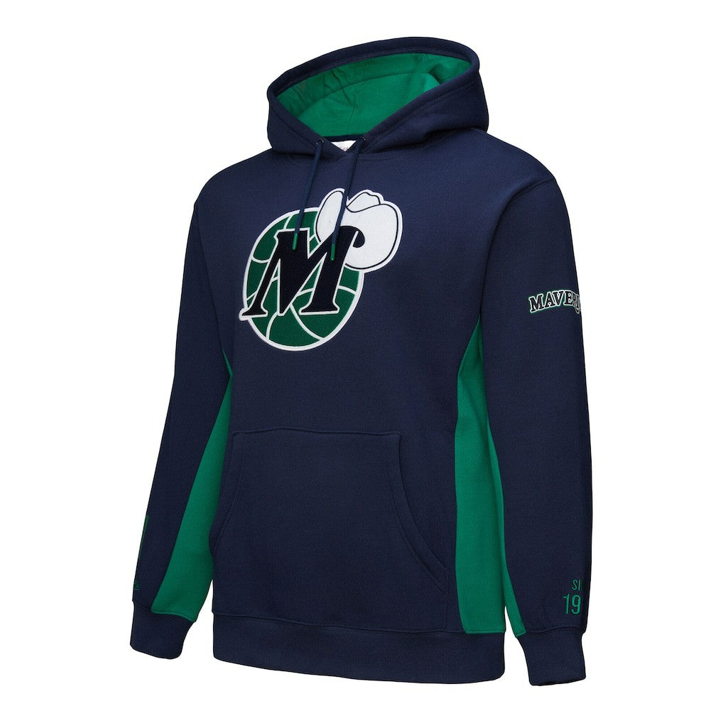 Dallas Mavericks Hardwood Classics Team Origins Fleece Pullover Hoodie sale - Navy | Mitchell & Ness outlet