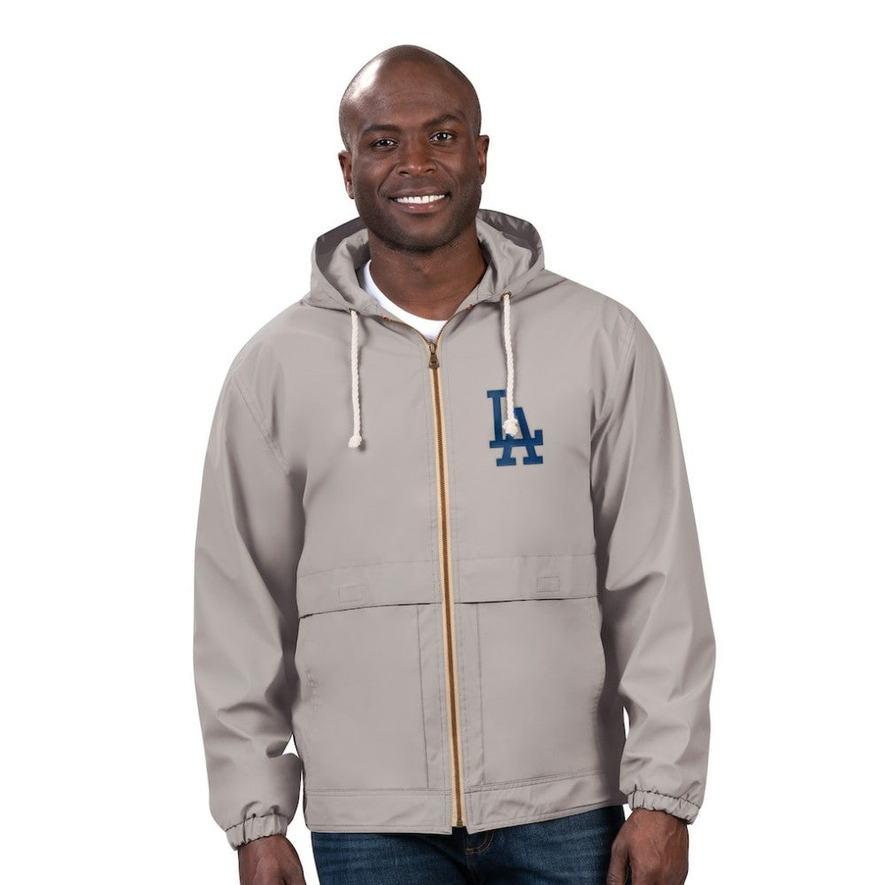 Los Angeles Dodgers G-III Sports by Carl Banks Full-Zip Rain Jacket - Gray