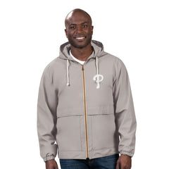 Philadelphia Phillies G-III Sports by Carl Banks Full-Zip Rain Jacket - Gray