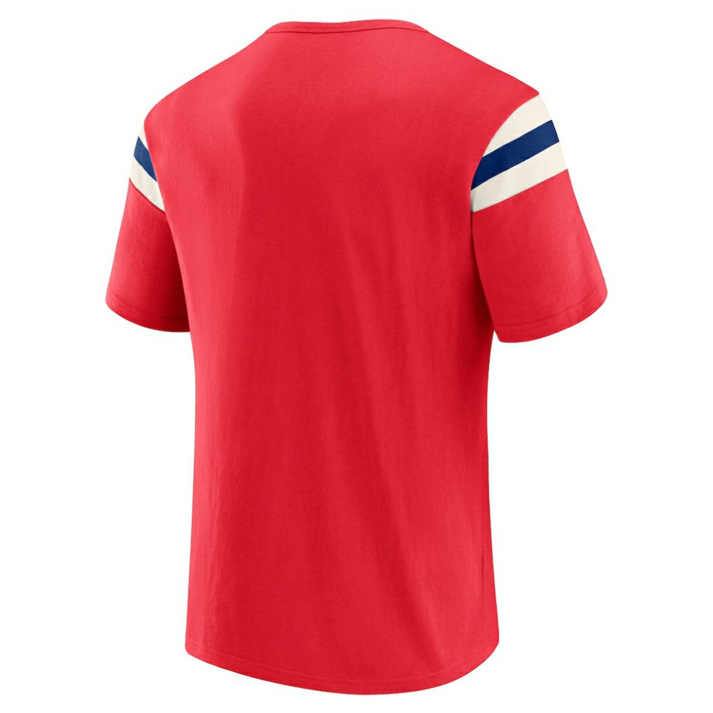 Philadelphia Phillies Darius Rucker Collection Distressed Sleeve Stripe T-Shirt - Red