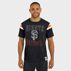 San Francisco Giants Darius Rucker Collection Distressed Sleeve Stripe T-Shirt - Black