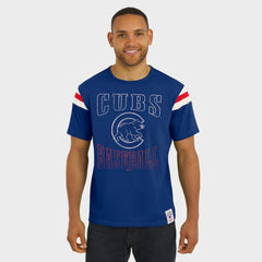 Chicago Cubs Darius Rucker Collection Distressed Sleeve Stripe T-Shirt - Royal