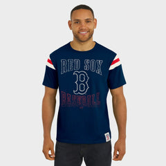 Boston Red Sox Darius Rucker Collection Distressed Sleeve Stripe T-Shirt - Navy