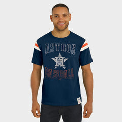 Houston Astros Darius Rucker Collection Distressed Sleeve Stripe T-Shirt - Navy