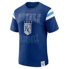 Kansas City Royals Darius Rucker Collection Distressed Sleeve Stripe T-Shirt - Royal