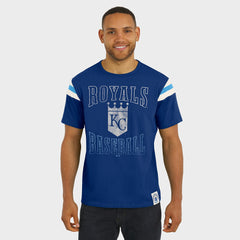 Kansas City Royals Darius Rucker Collection Distressed Sleeve Stripe T-Shirt - Royal