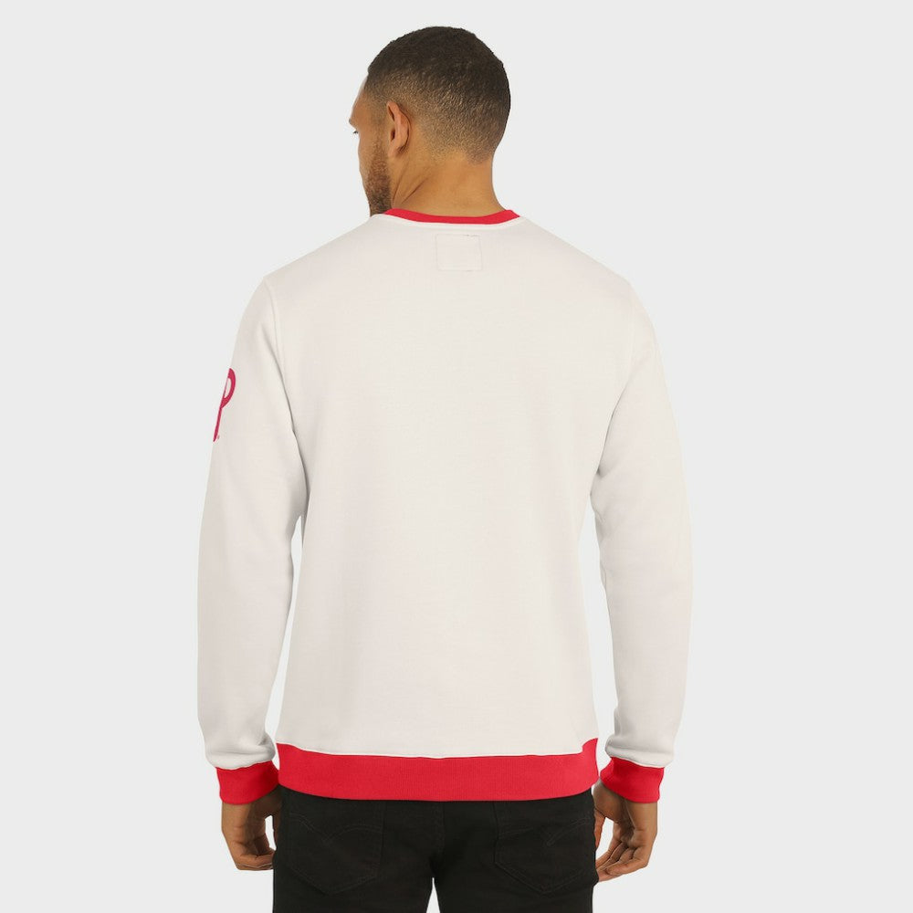 Philadelphia Phillies Darius Rucker Collection Colorblock Crewneck Sweatshirt - Cream