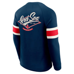 Boston Red Sox Darius Rucker Collection Waffle-Knit Raglan Long Sleeve Henley T-Shirt - Navy