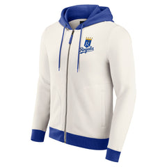 Kansas City Royals Darius Rucker Collection Men's Polar Fleece Full-Zip Hoodie - Cream