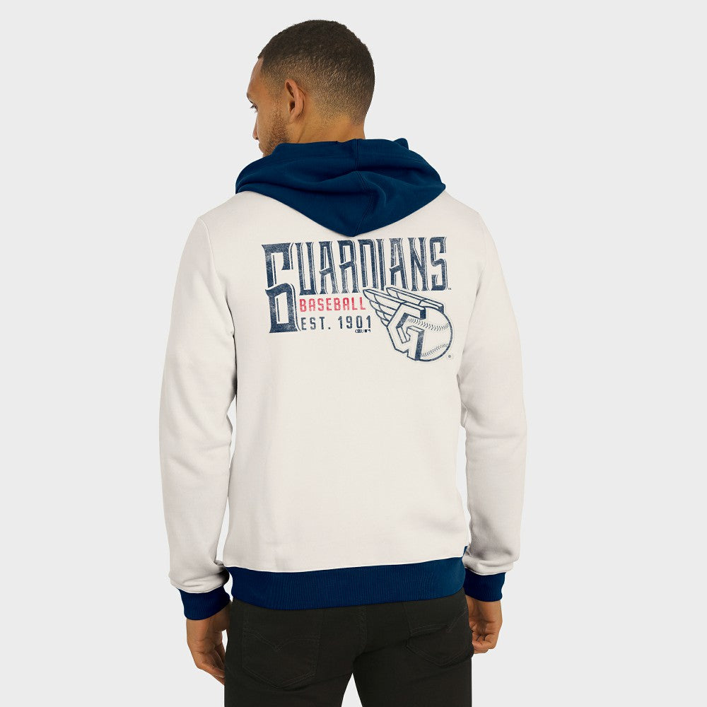 Cleveland Guardians Darius Rucker Collection Men's Polar Fleece Full-Zip Hoodie - Cream